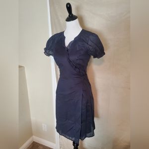 Ann Taylor Loft Navy Blue Wrap Dress